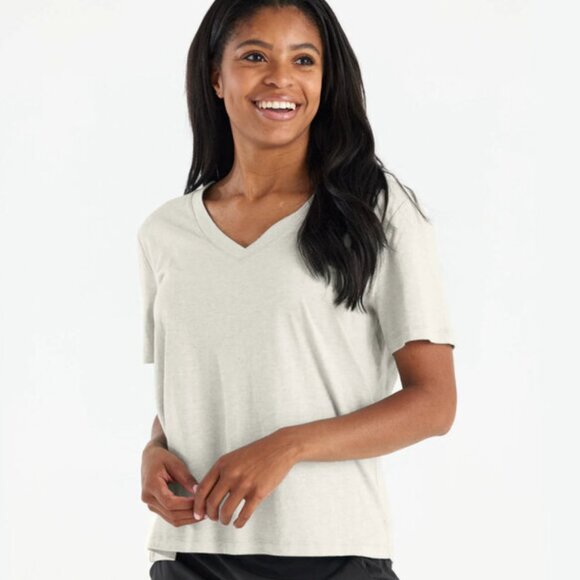 Free Fly Bamboo Heritage V-Neck Tee - Picture 1 of 7